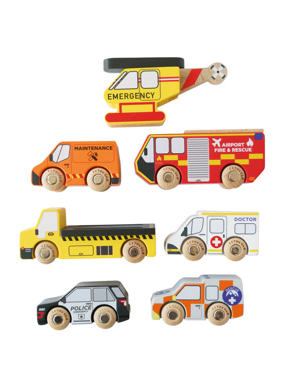 Emergency Helicopter & Rescue Cars