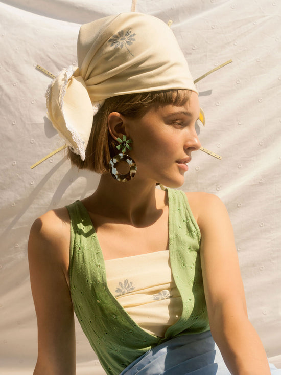 Terrazo Note Earrings