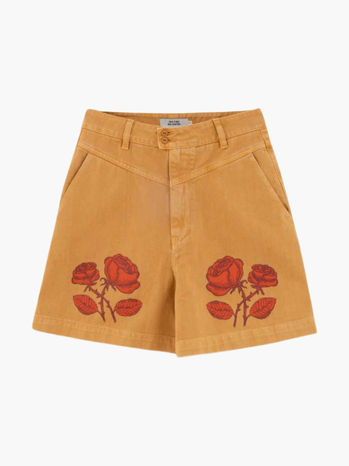 Almond Roses Bermuda Shorts