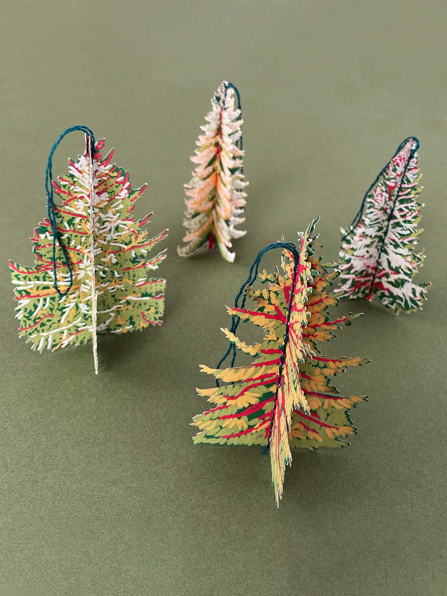 Forest Paper Ornaments