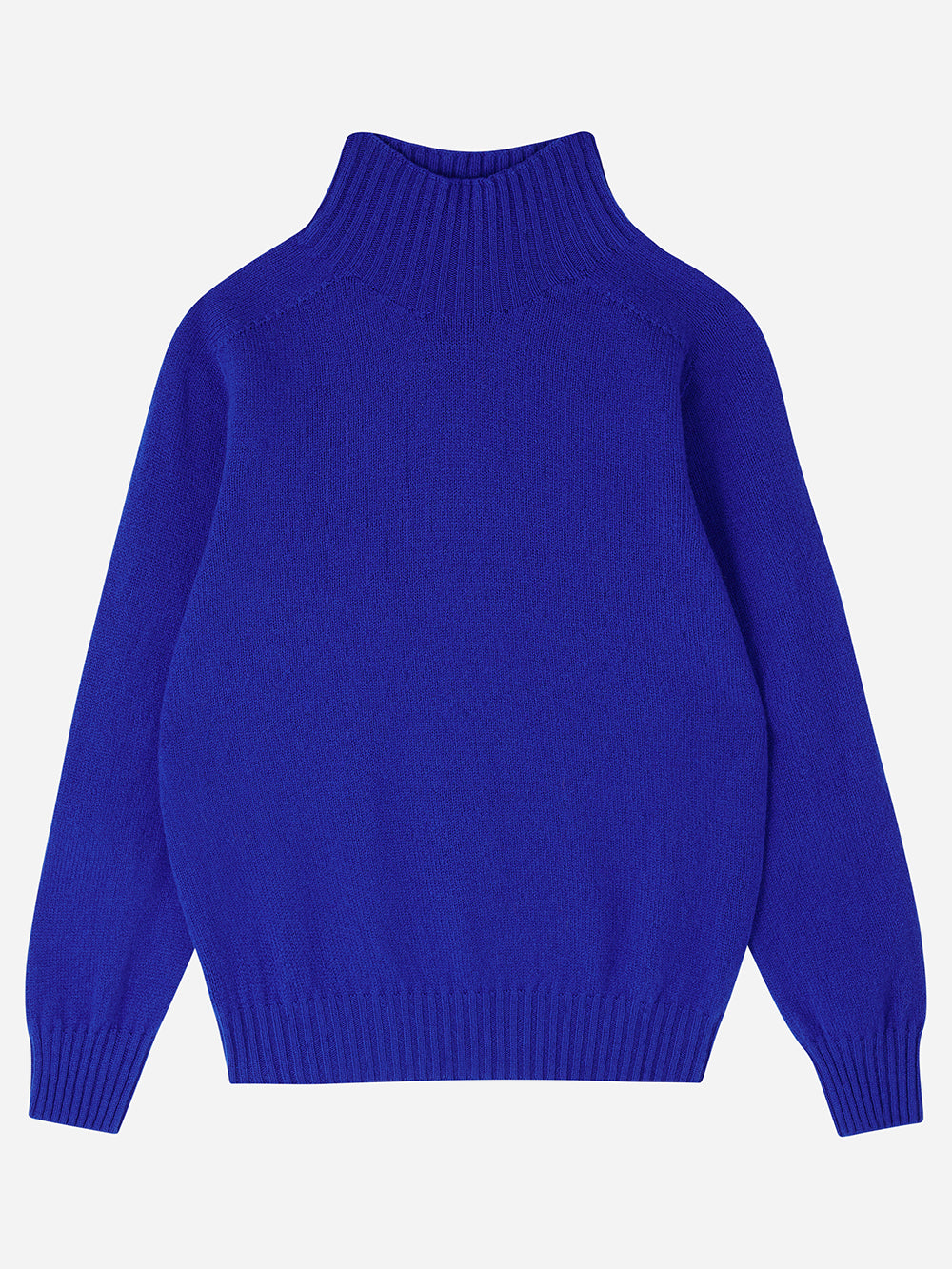 Klein Blue Mock Turtleneck Sweater