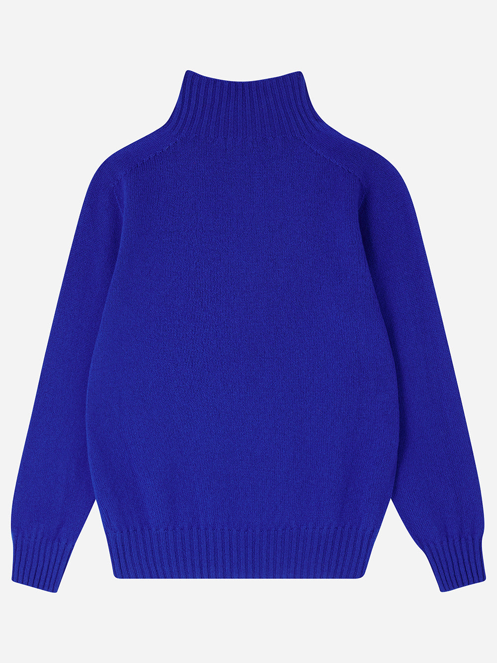 Klein Blue Mock Turtleneck Sweater