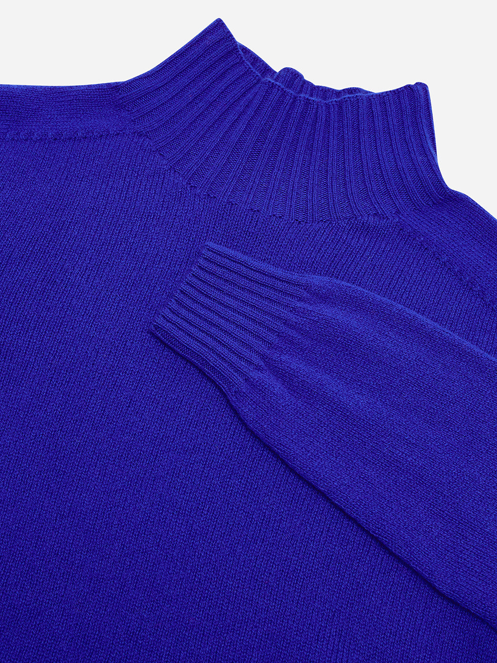 Klein Blue Mock Turtleneck Sweater