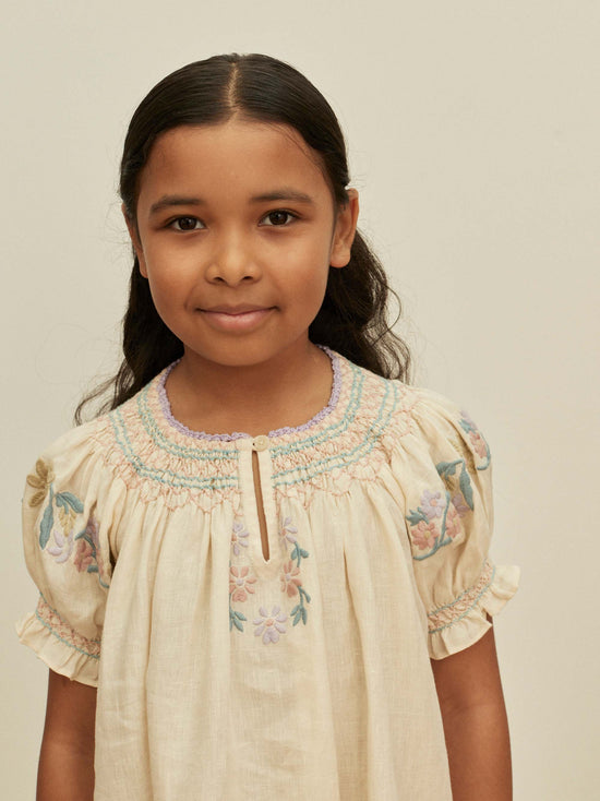 トップス apolina Exclusive CottonLoganshirt 2-3Y Apolina DONNY EMBROIDERED SHIRT - AZUL | Baby