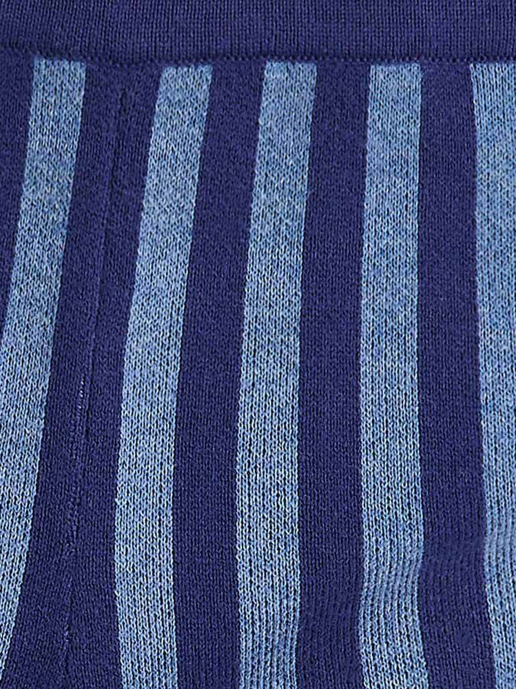 Blue Albie Stripe Knit Trousers
