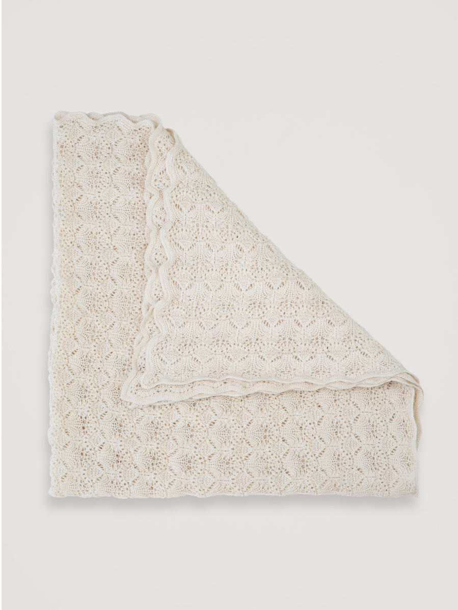 Creme Alpaca Baby Blanket