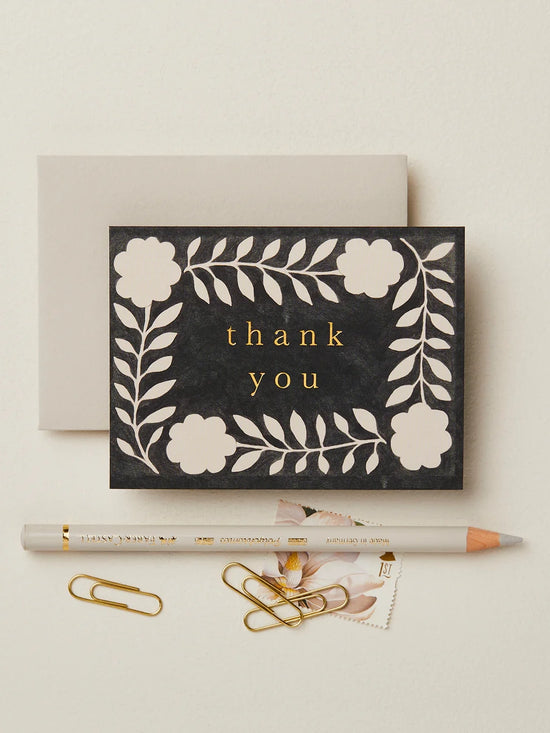 Ink Flora 'Thank You' Mini Card