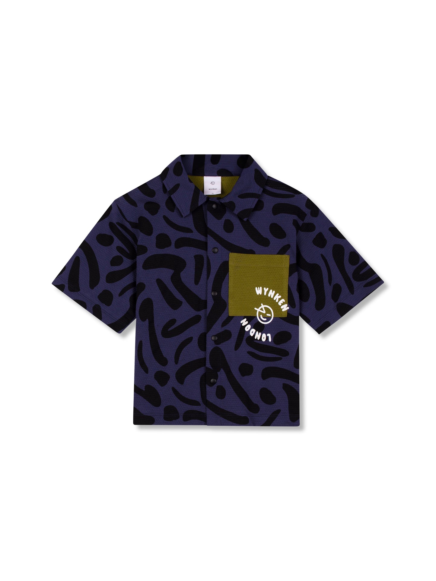 Navy Dashes Airy Shirt