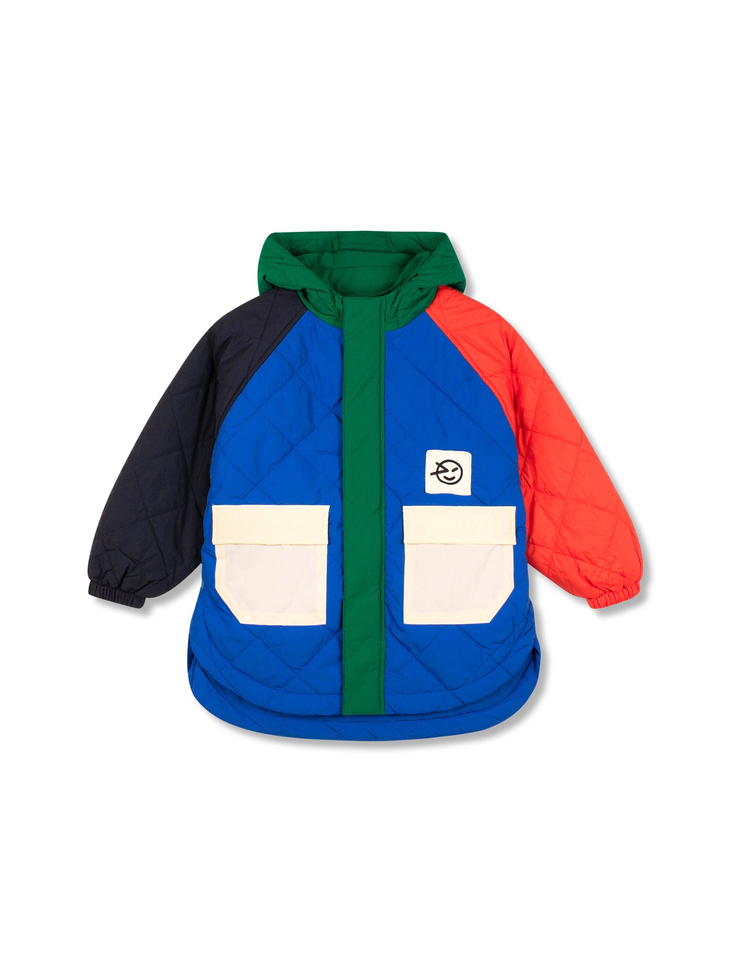 Blue, Red & Navy Padded Bon Bon Jacket