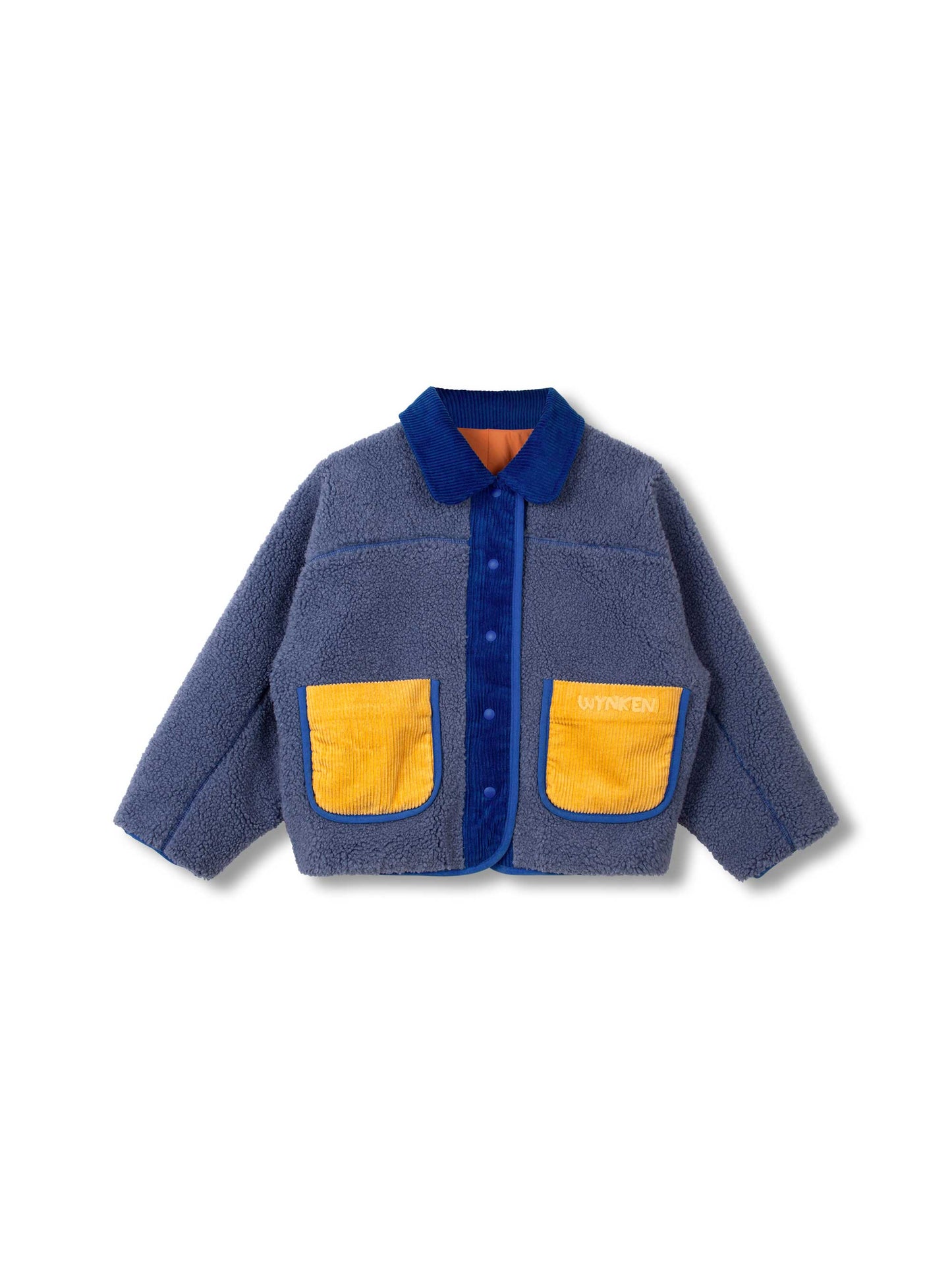 Blue Faux Fur Reversible Jacket