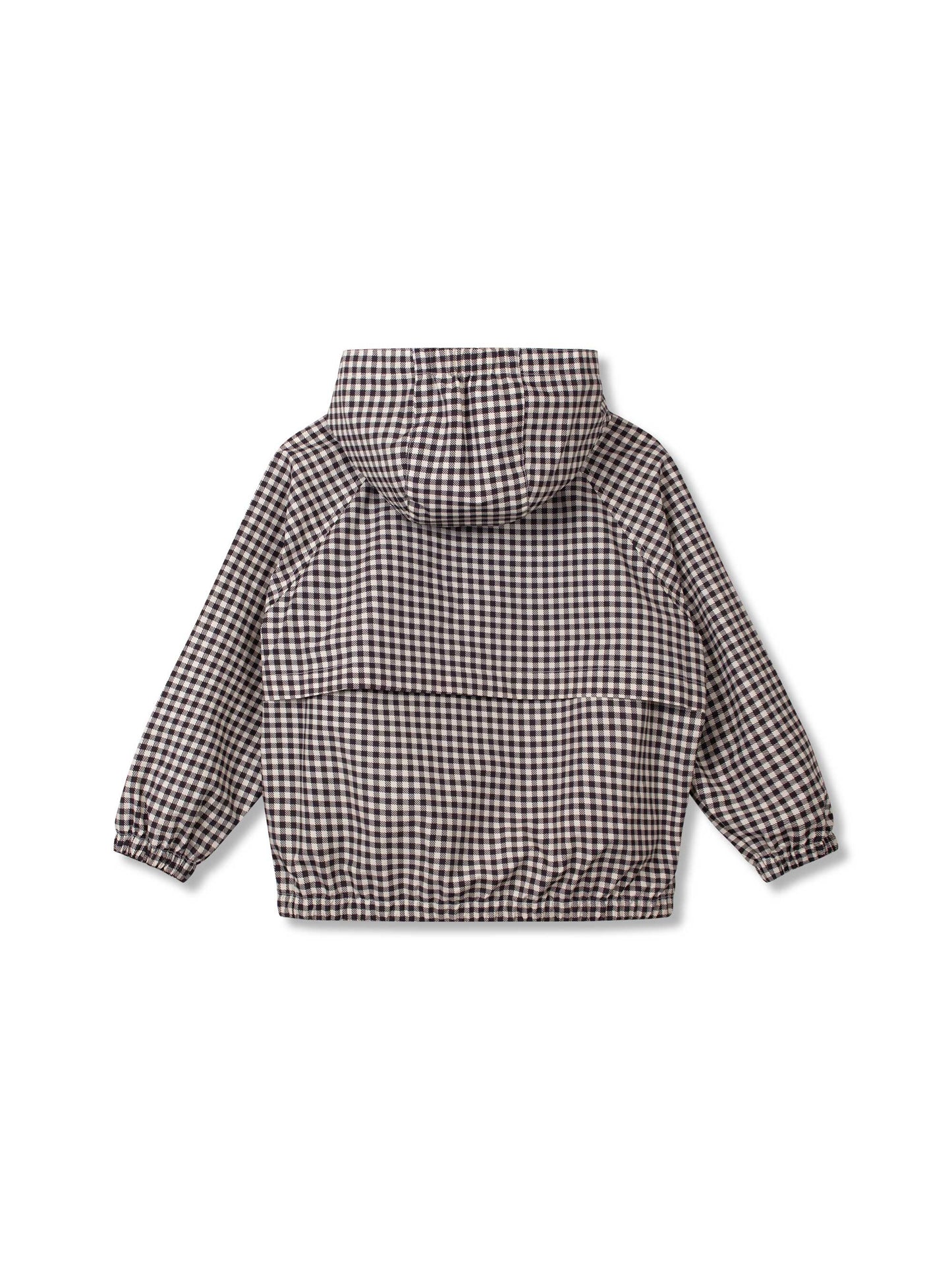 Black Gingham Lightweight Grid Jacket