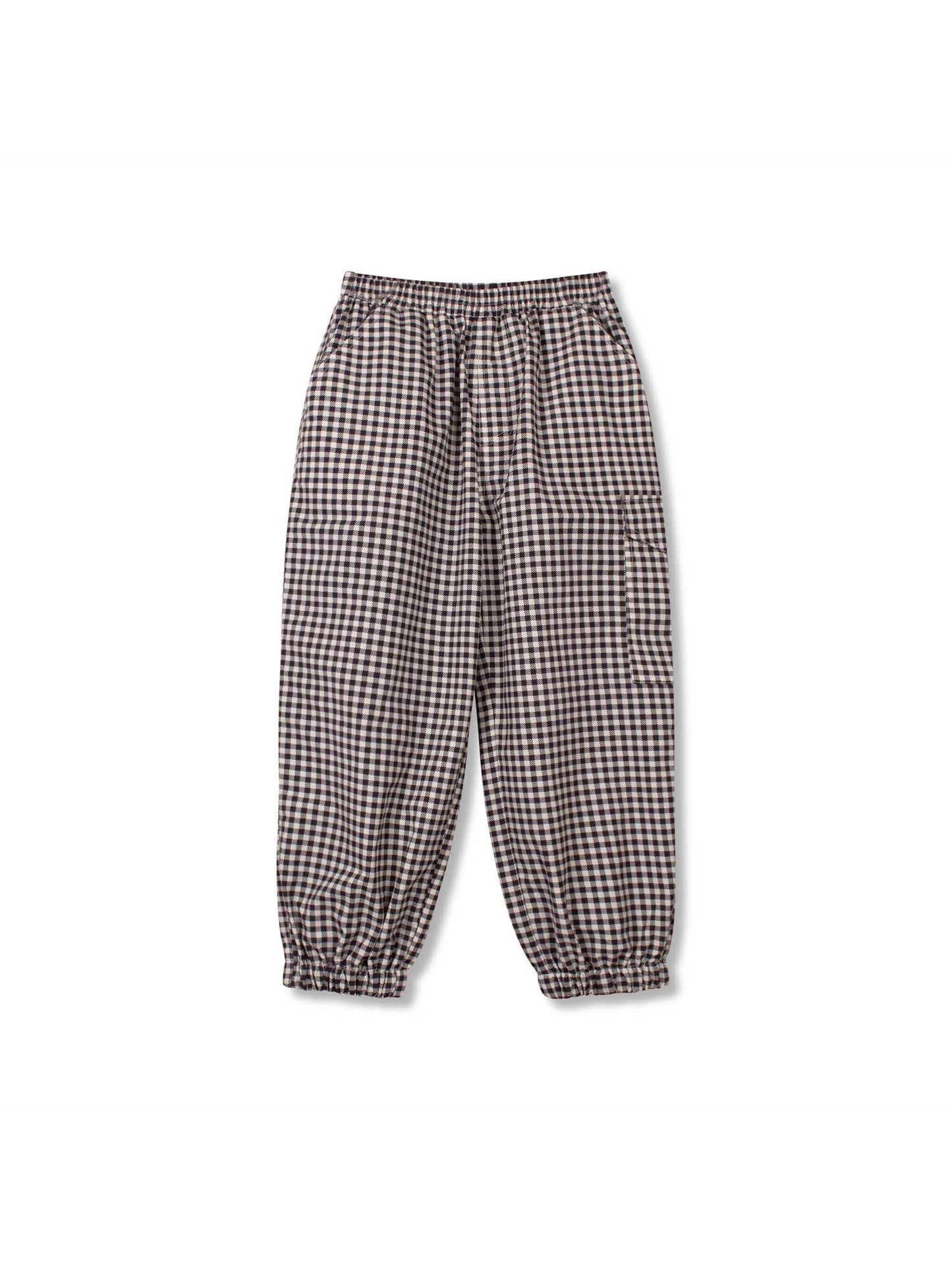 Black Gingham Rodeo Shell Pant
