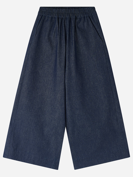 Denim Wide Leg Trousers