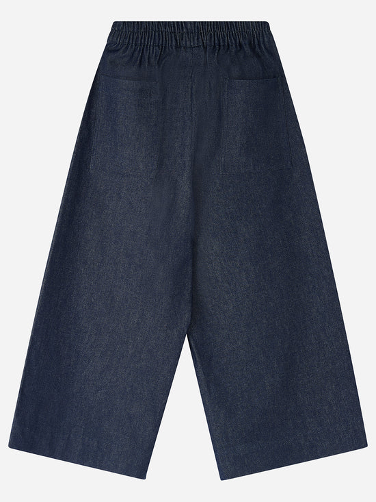 Denim Wide Leg Trousers