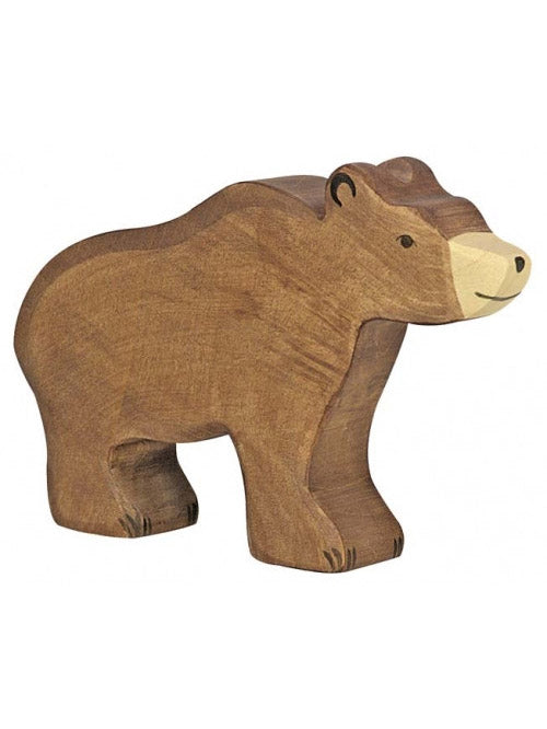 Wooden Large Brown Bear