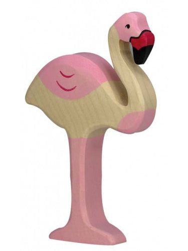 Wooden Flamingo