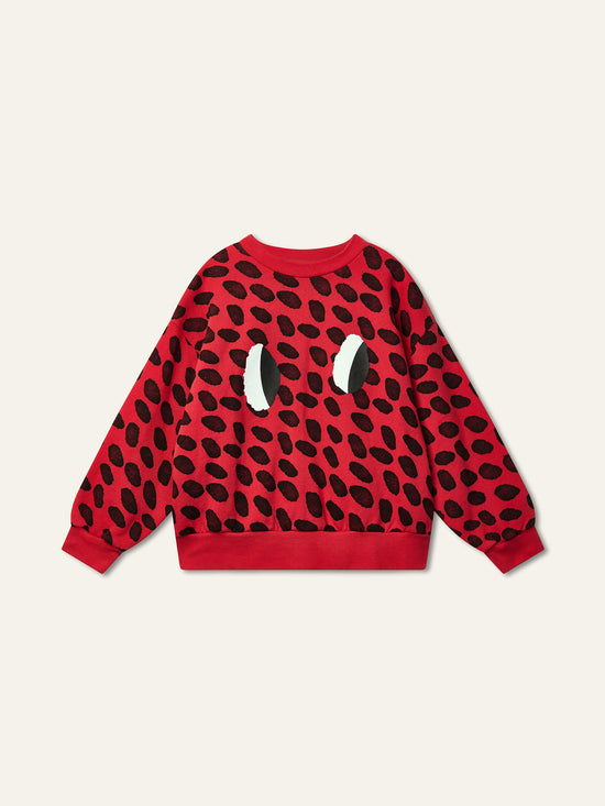 Ladybird Red Dash Sweatshirt