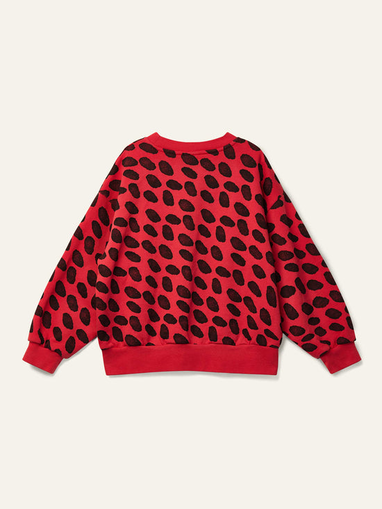 Ladybird Red Dash Sweatshirt