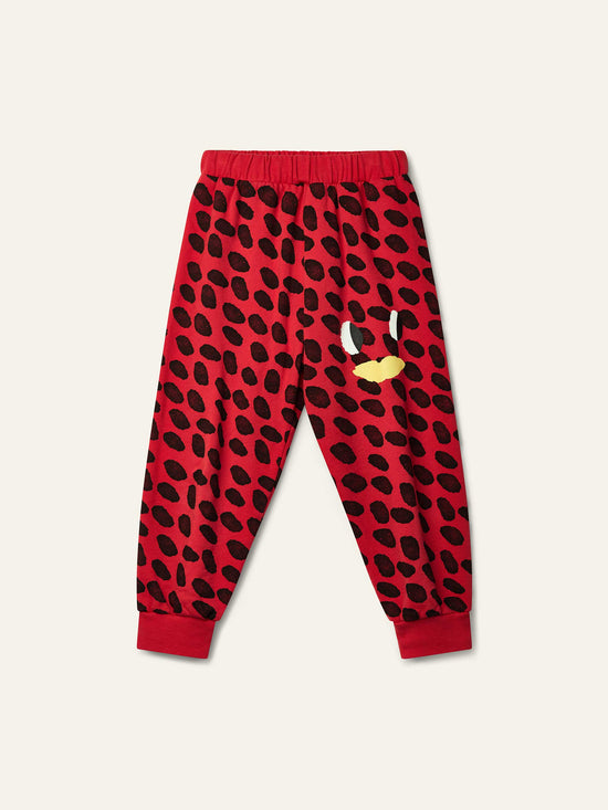 Ladybird Red Dash Sweatpants