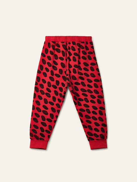 Ladybird Red Dash Sweatpants