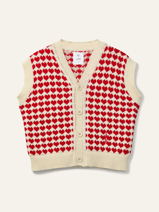 Red Mini Heart Waistcoat