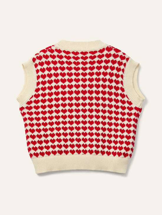 Red Mini Heart Waistcoat