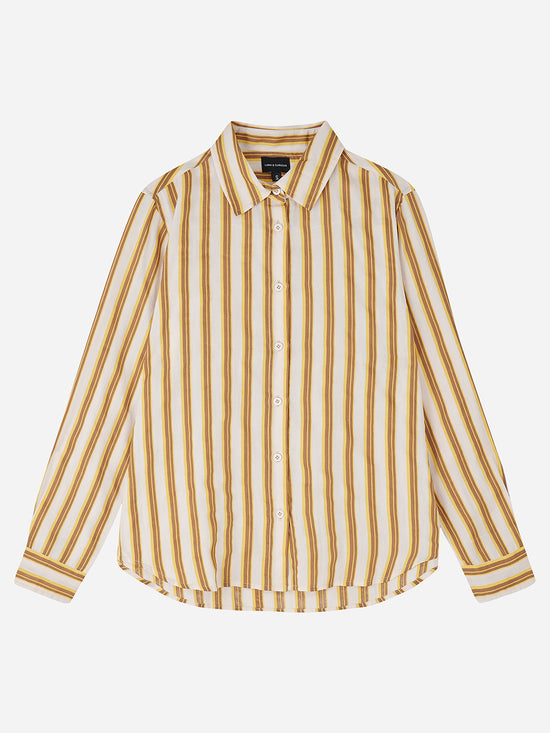 Yellow & Brown Stripe Shirt