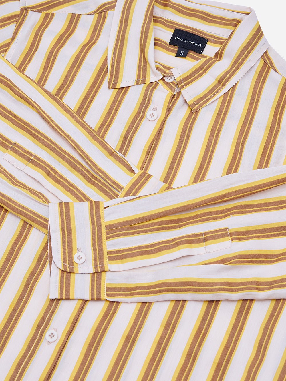 Yellow & Brown Stripe Shirt