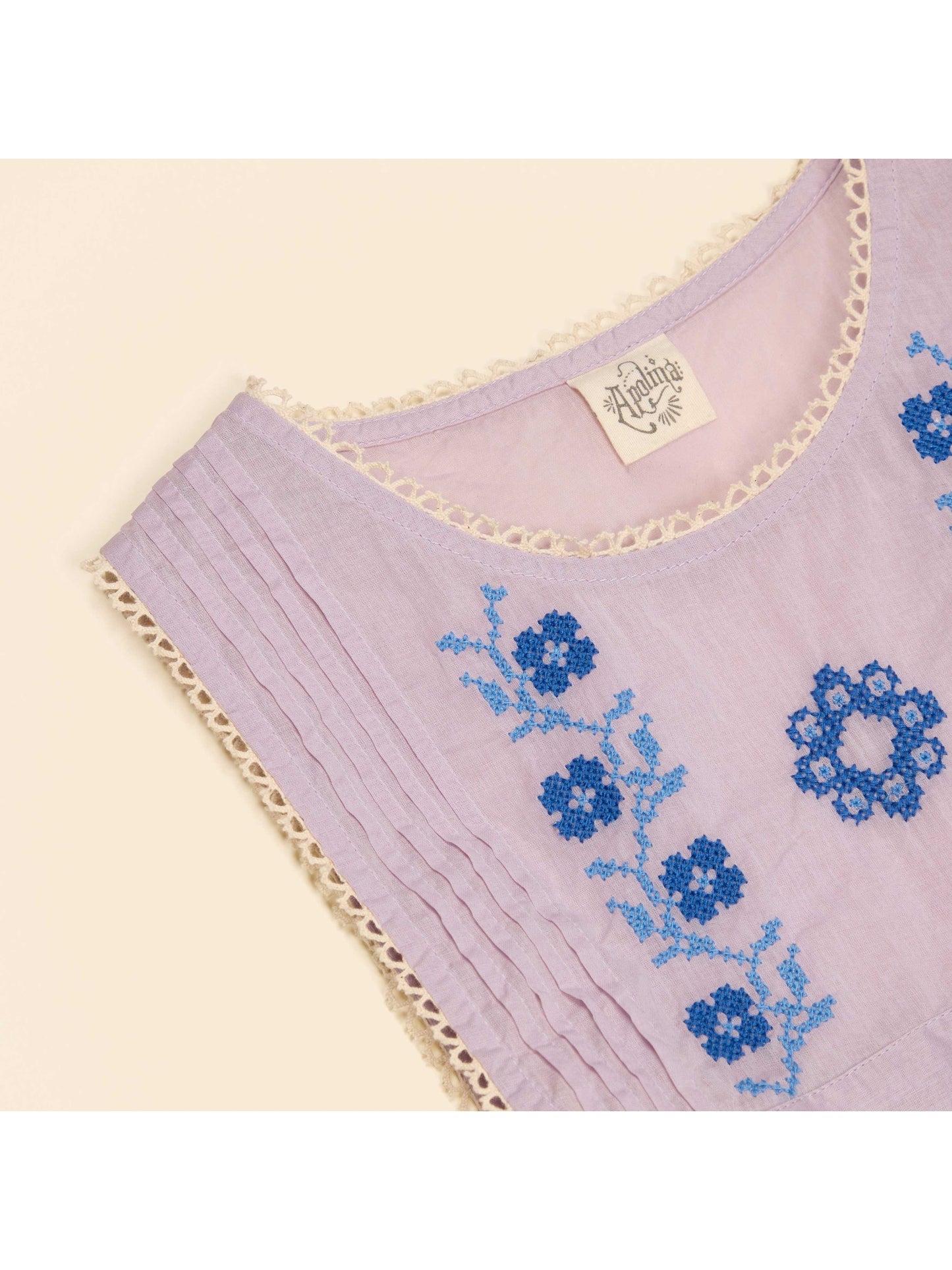 Violet Crème Zina Organdie Vest