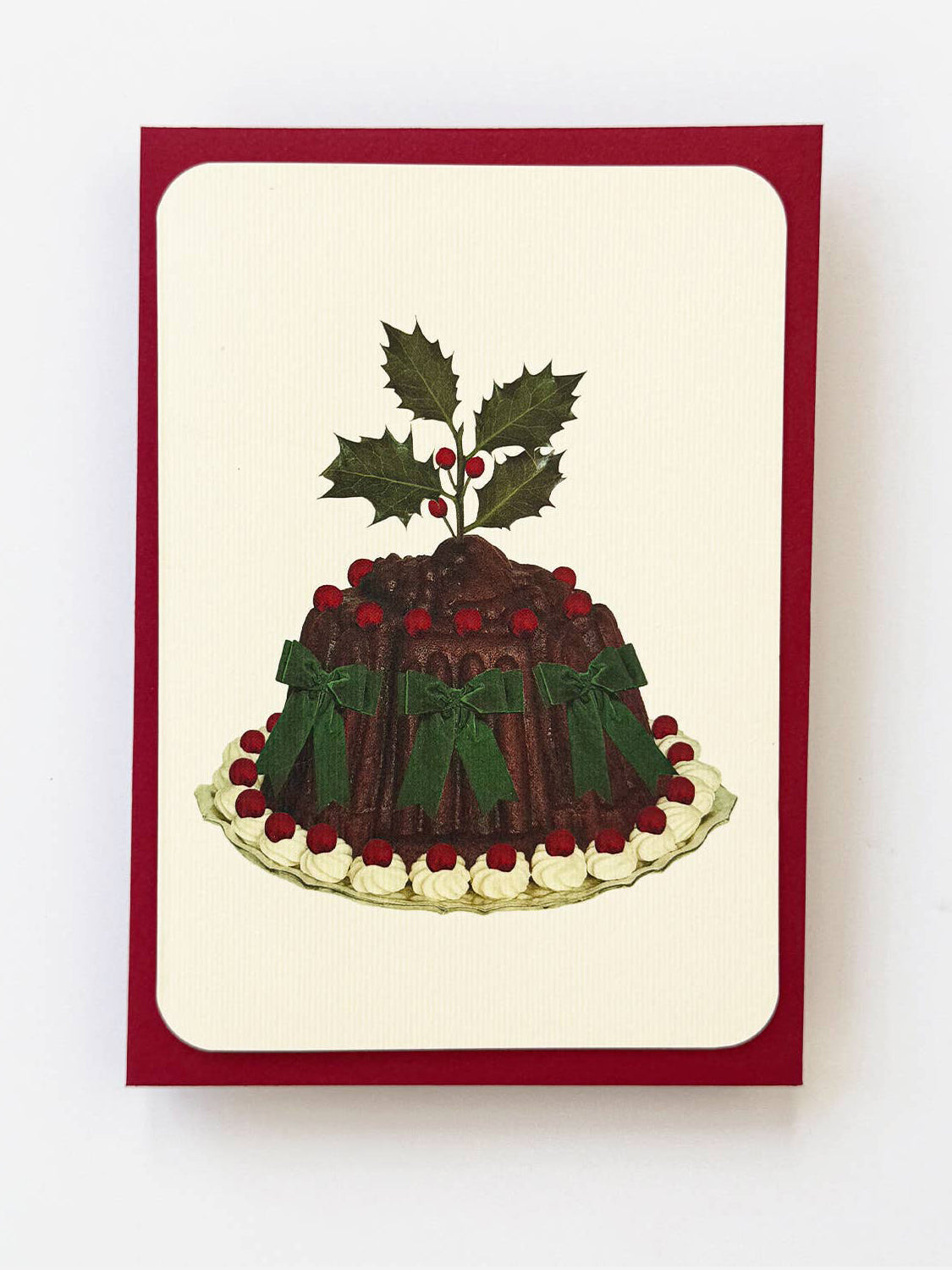 Christmas Plum Pudding Greeting Card