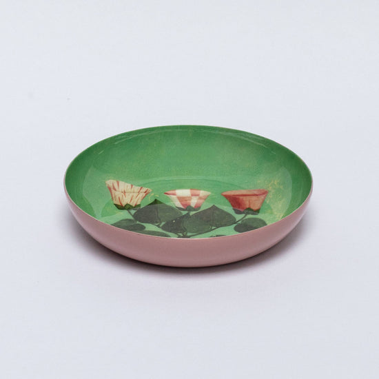 Festival of Flowers Round Enamel Tray