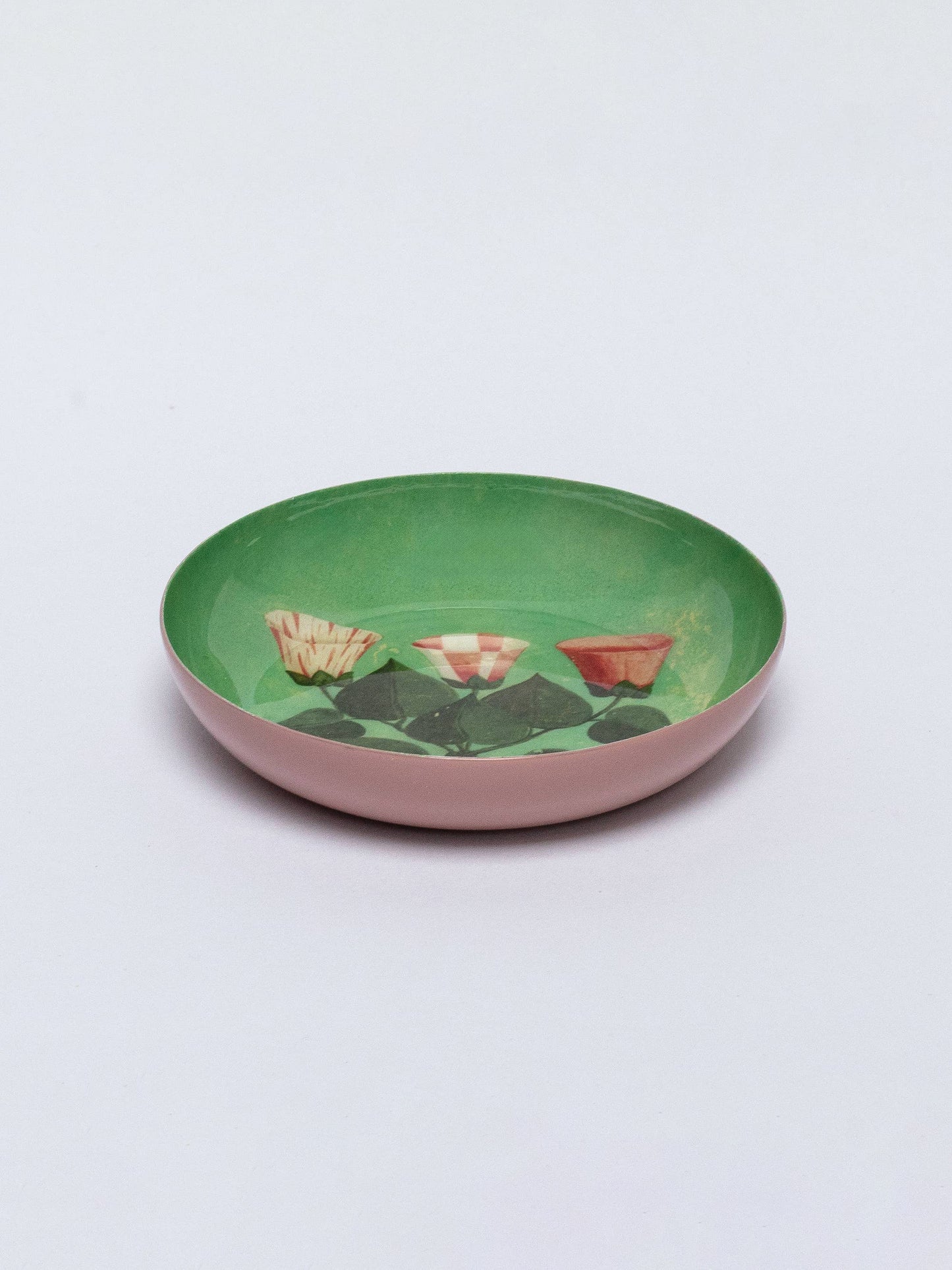 Festival of Flowers Round Enamel Tray