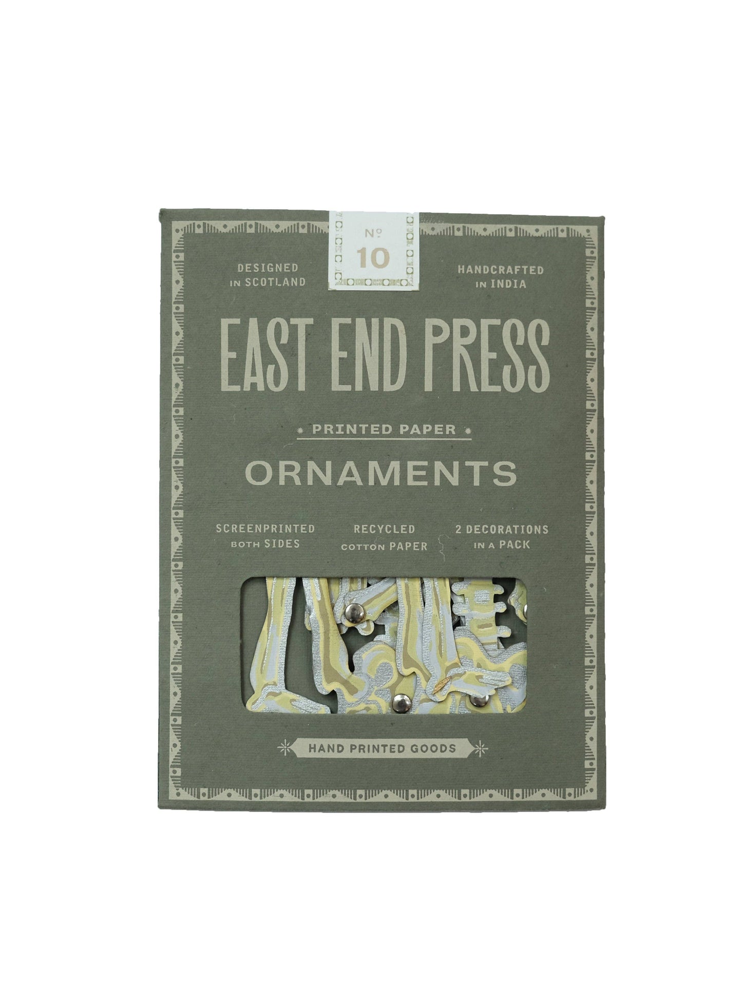 Dancing Skeletons Paper Ornaments