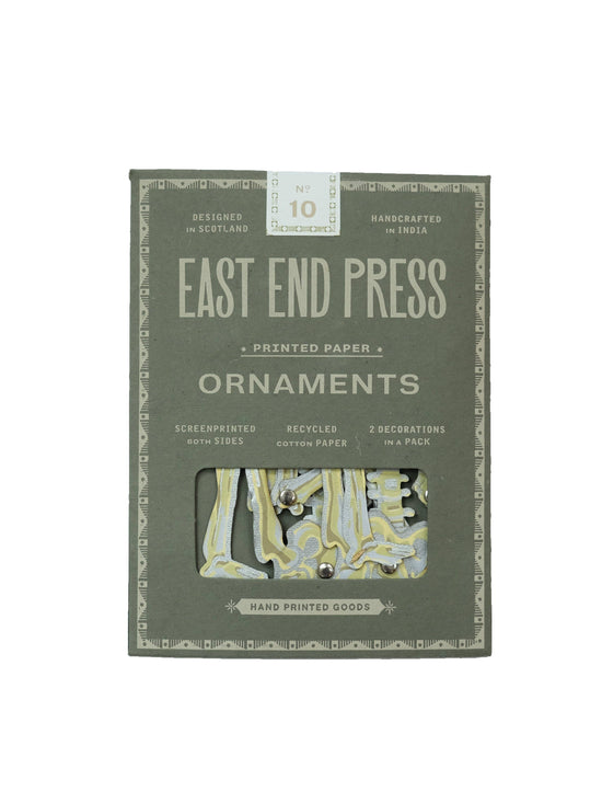 Dancing Skeletons Paper Ornaments