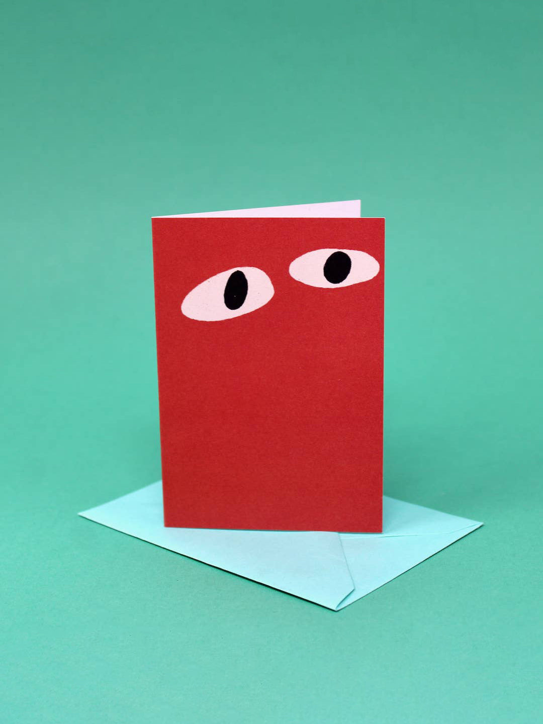 Red Googly Eye Mini Card