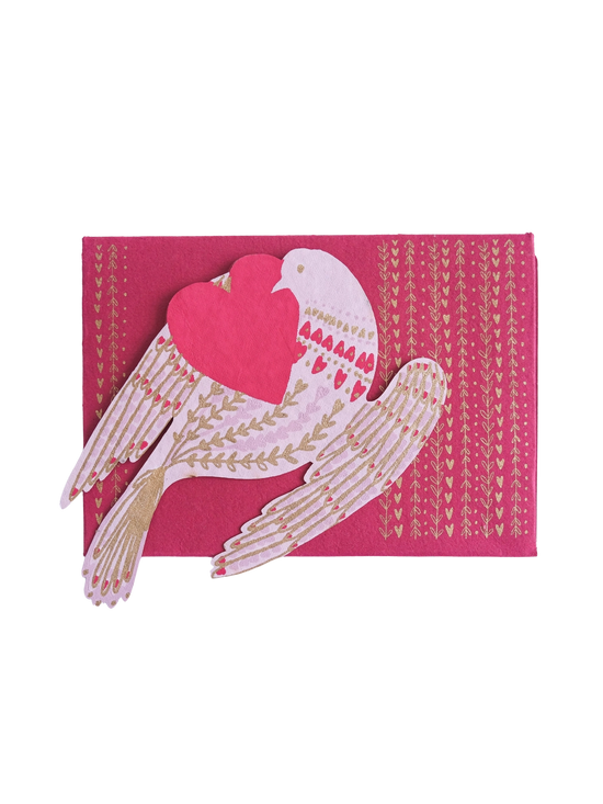 Heart Bird Greeting Card