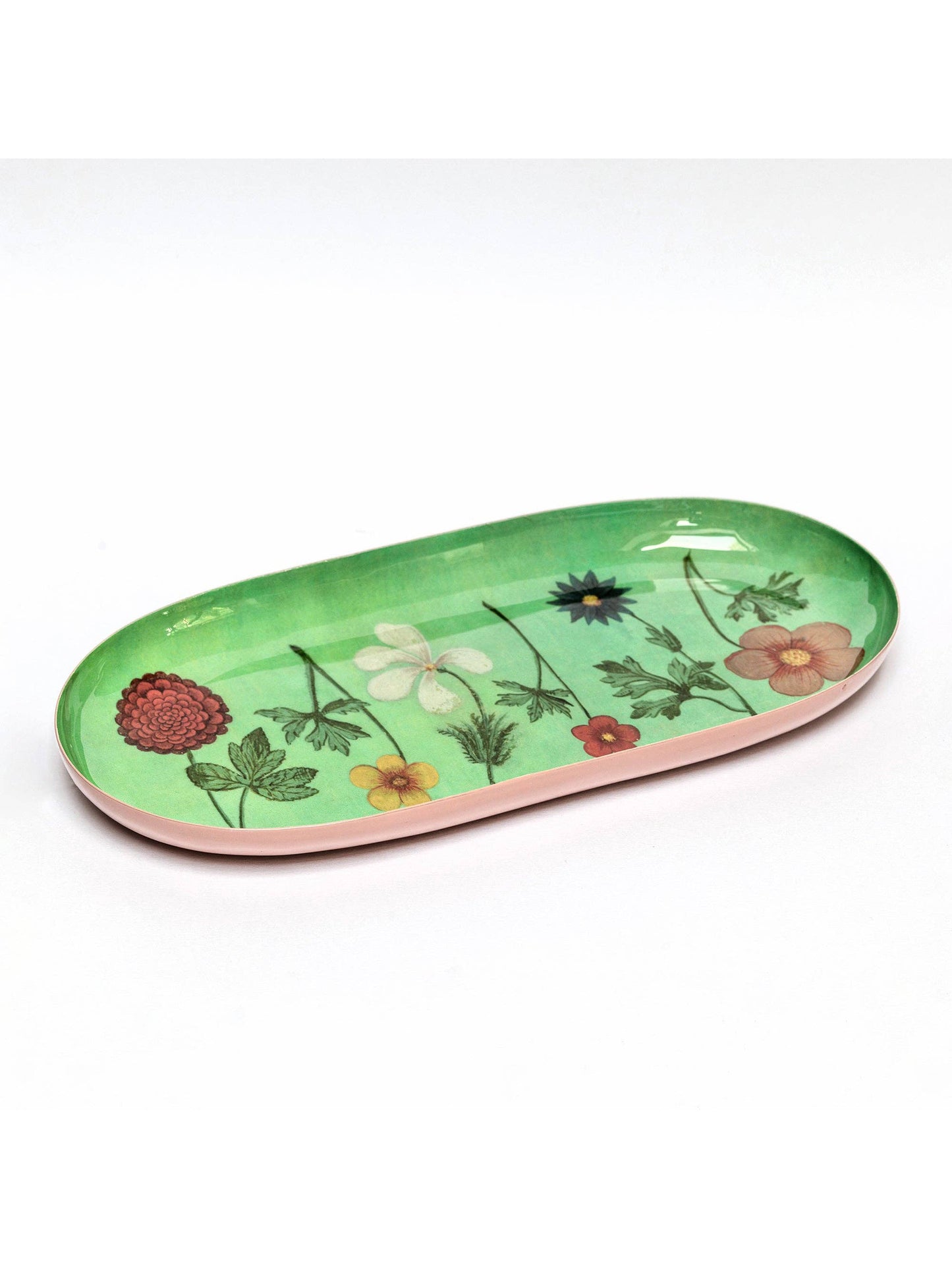 Festival of Flowers Enamel Printed Tray