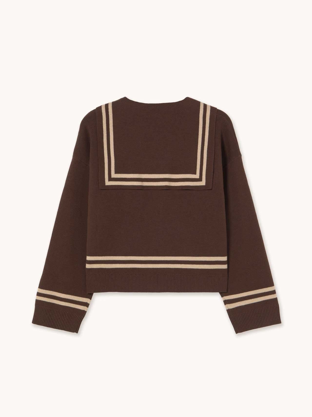 Brown Sailor Cardigan