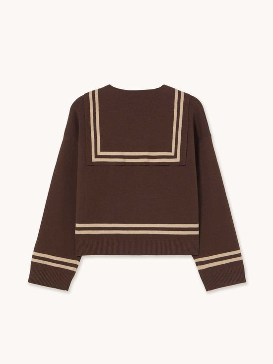 Brown Sailor Cardigan