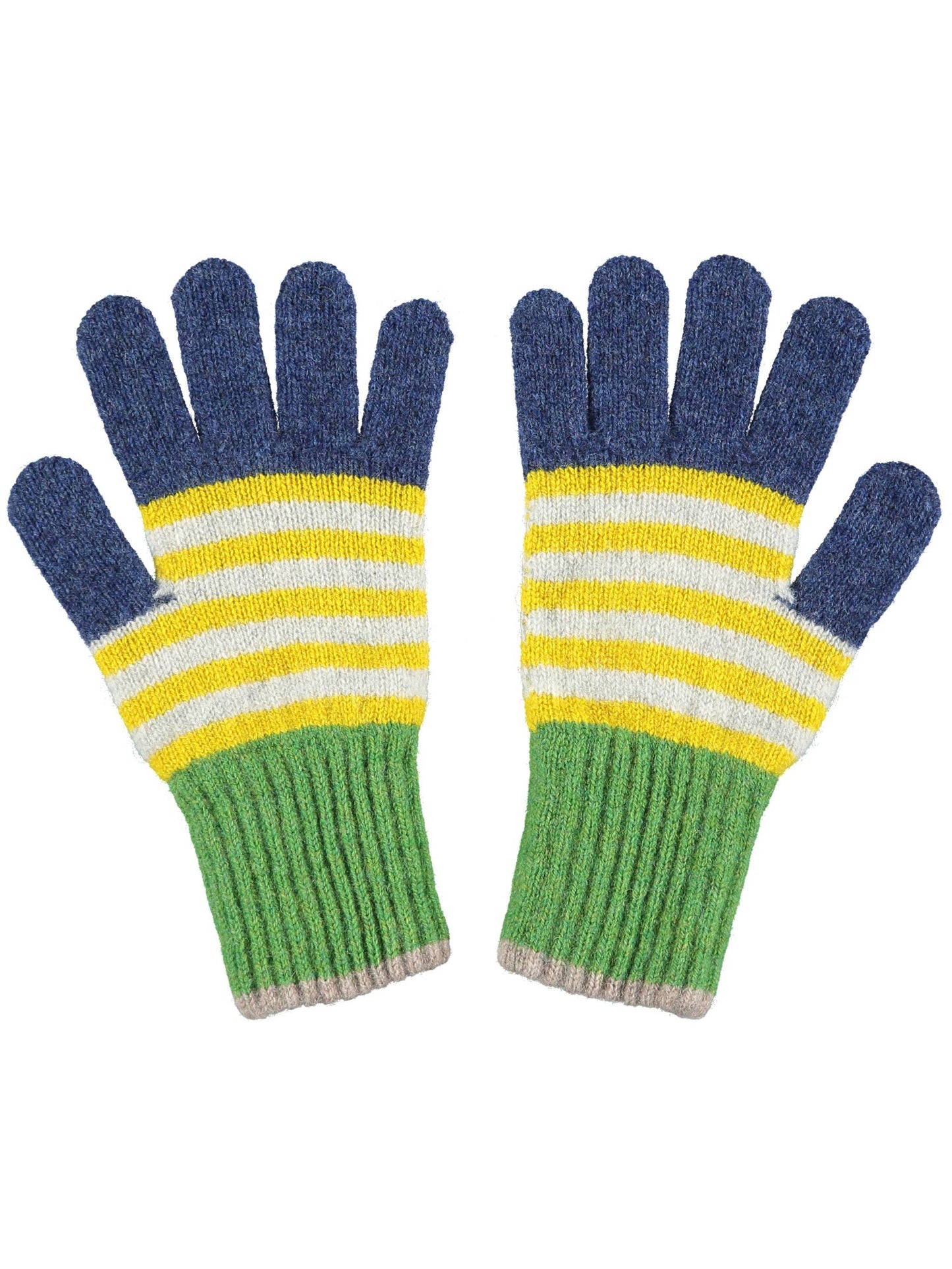 Navy & Yellow Kids Gloves