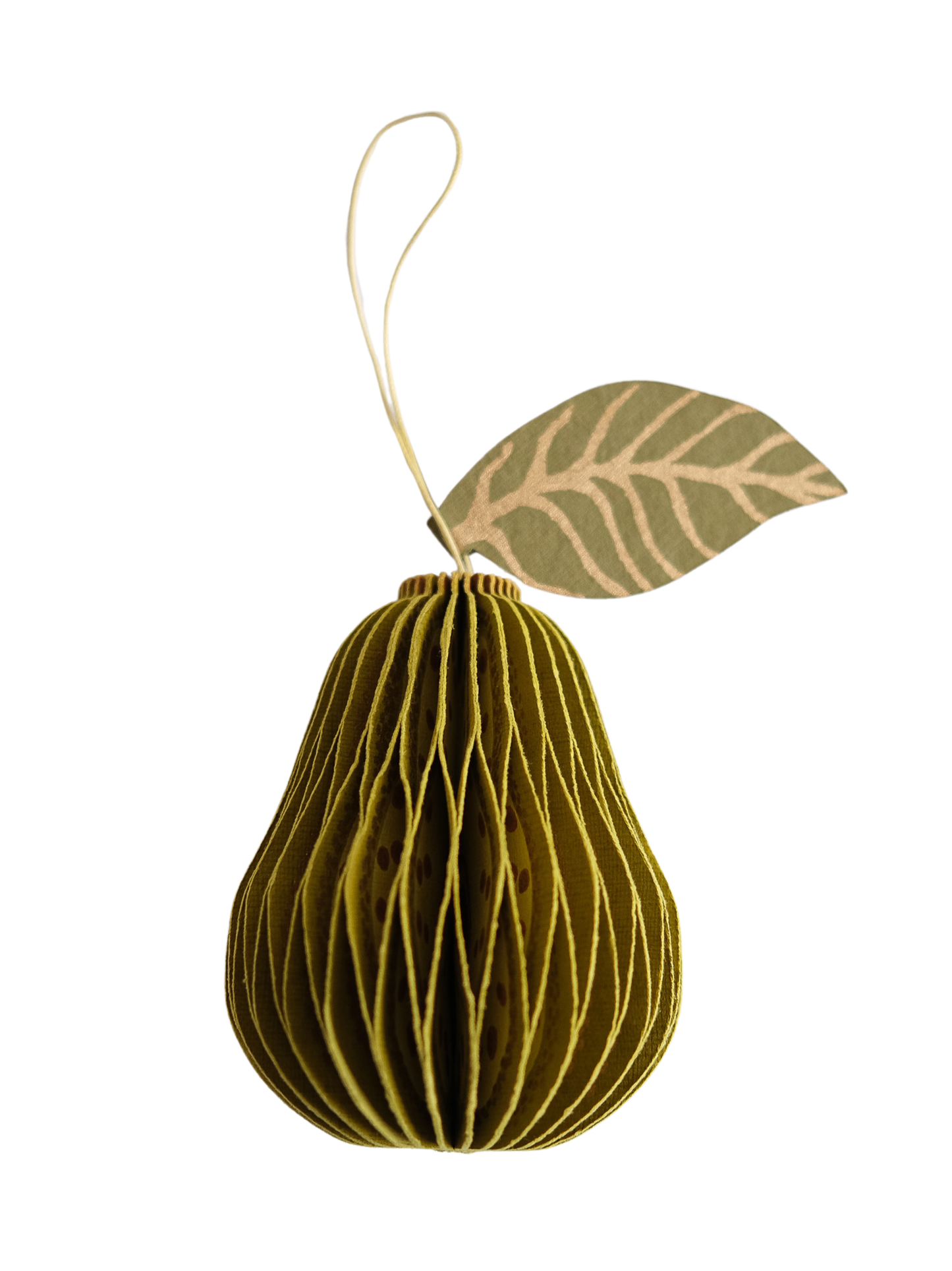 Pear Honeycomb Ornament
