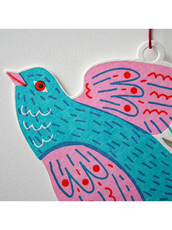 Load image into Gallery viewer, Swallow Letterpress Die Cut Decoration
