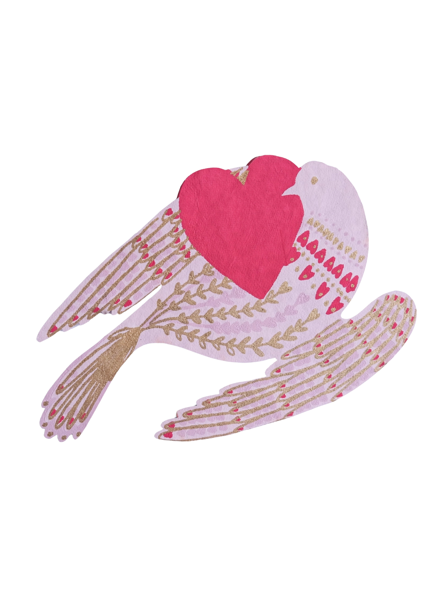 Heart Bird Greeting Card