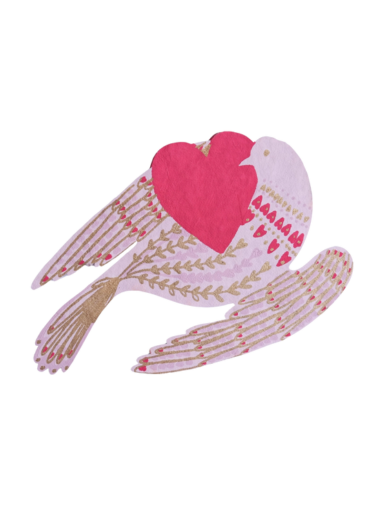 Heart Bird Greeting Card