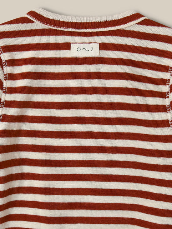Load image into Gallery viewer, Paprika Stripes Wrap Bodysuit
