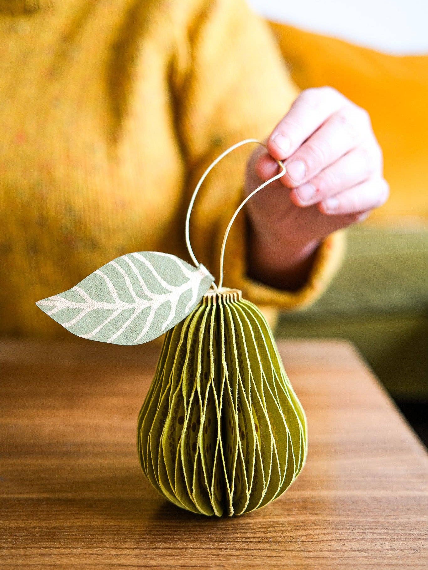 Pear Honeycomb Ornament