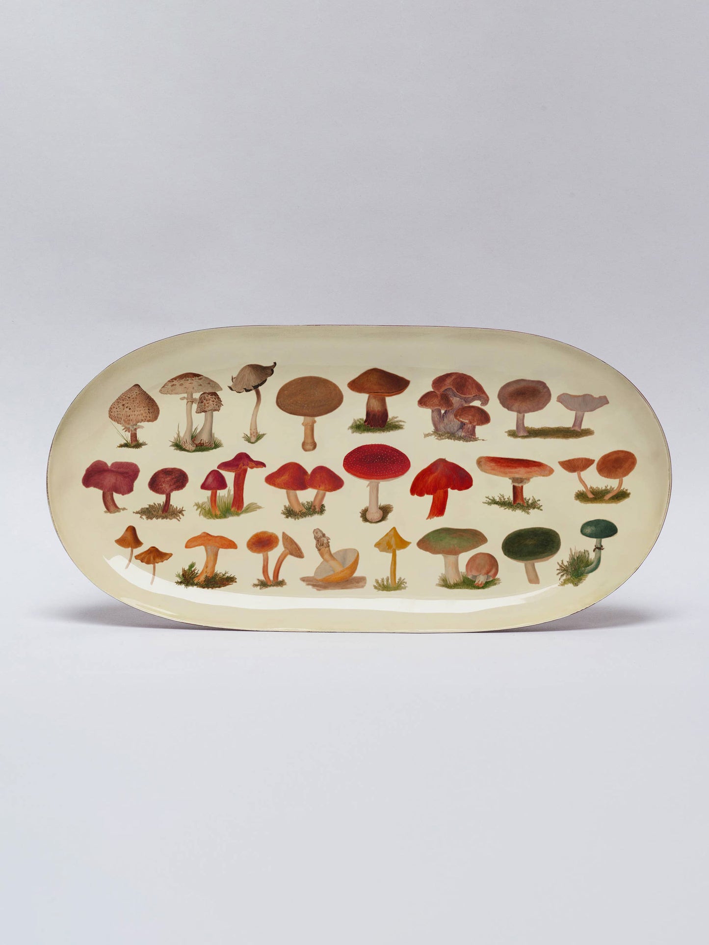 Fungi Oval Enamel Tray