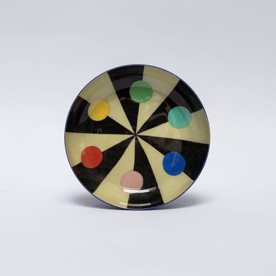 Benson’s Colour Hexagon Round Enamel Tray