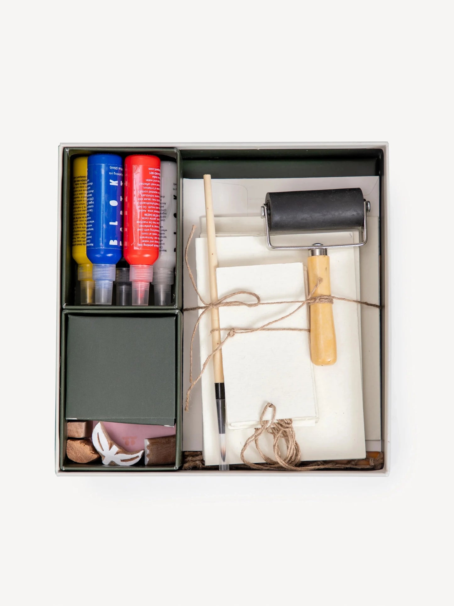 Block Printing Kit - Tulip Print Stationery Set