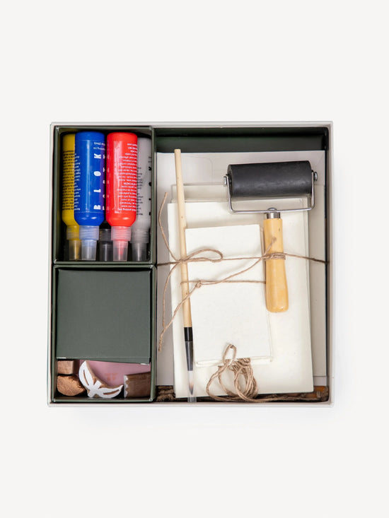 Block Printing Kit - Tulip Print Stationery Set